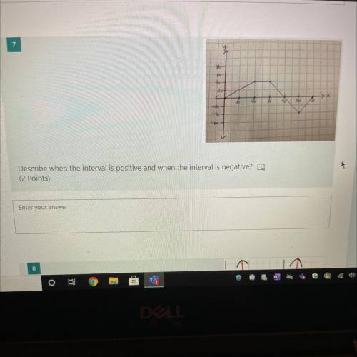 Describe when the interval is positive and when the interval is negative?