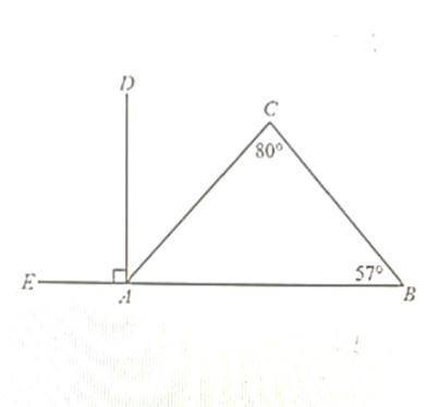 In the figure to the right, what is the measure of angle DAC ?

I’m not going to show answer Optio