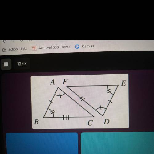 Are these triangles congruent? If so, is it by AAS, SAS, or ASA?