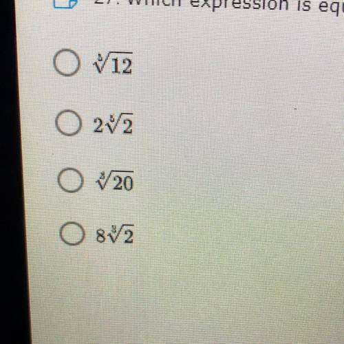 Which Expression is equivalent to 4 5/3