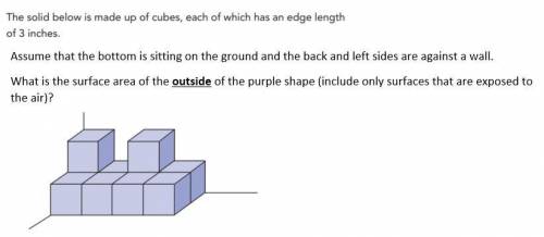 HELP ASAP pelzzzzzzz

What is the surface area of the outside of the purple shape (include only su