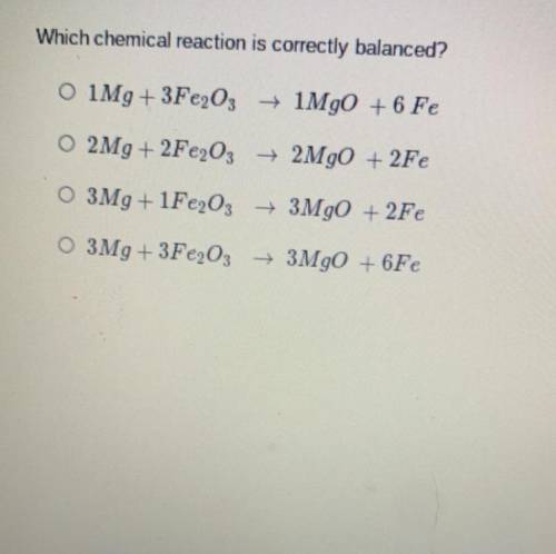 Help? (1,2,3) Mg+ (1,2,3) O2= (1,2,3) MgO “fill in the parentheses with a balance that equals that