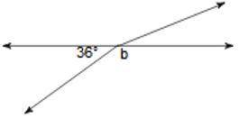 Find the measure of ∠B of an angle with 36 as one angle