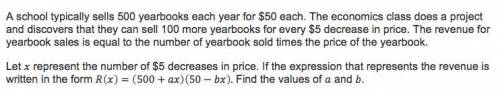 A school typically sells 500 yearbooks . . .
