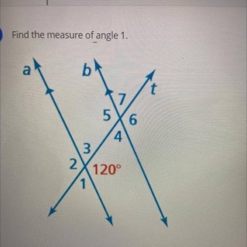 Find the the measure of angle 1
