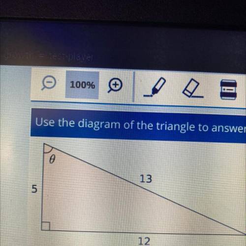 Use the diagram of the triangle to answer the question.

Which equation can be used to find the me