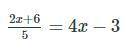 Use the equation to complete an algebraic proof that proves the answer is x = 7/6

Can anyone help