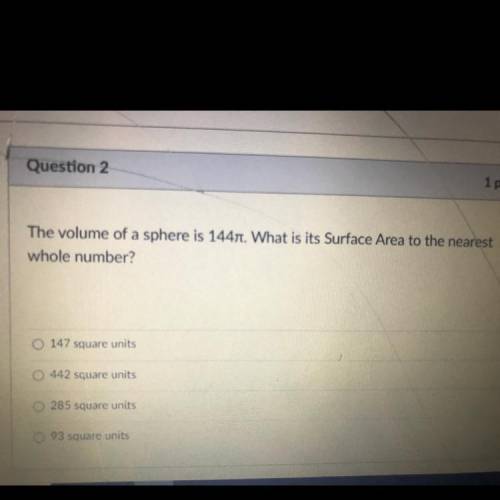 HELP PLZ WHATS THE SURFACE AREA