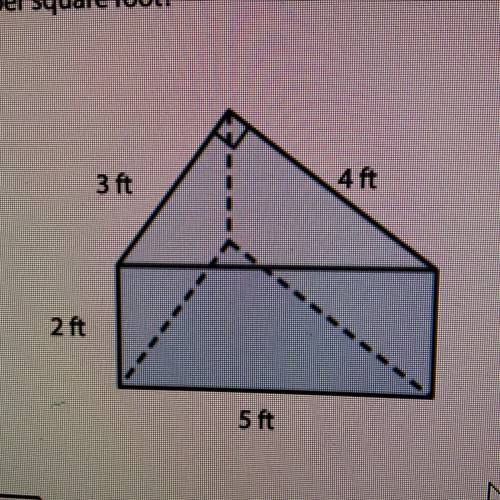 The figure shown as a triangular prism. How much would it cost to cover the bases and the other oth