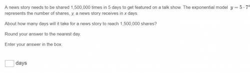 PLEASE HELP!

A news story needs to be shared 1,500,000 times in 5 days to get featured on a talk