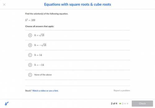 Find the solution(s) of the following equation.

b^2 = 49b
2
=49b, squared, equals, 49
Choose all
