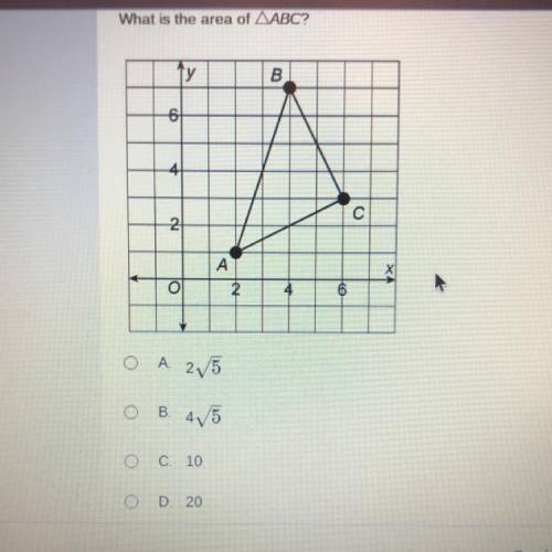What is the area of ABC?