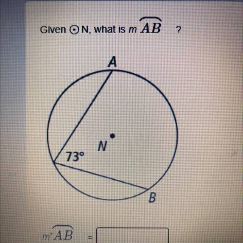 Given N, what is m AB