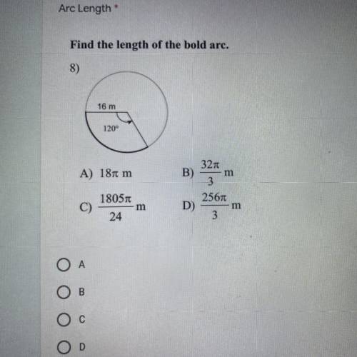 No links
find the length of the bold arc