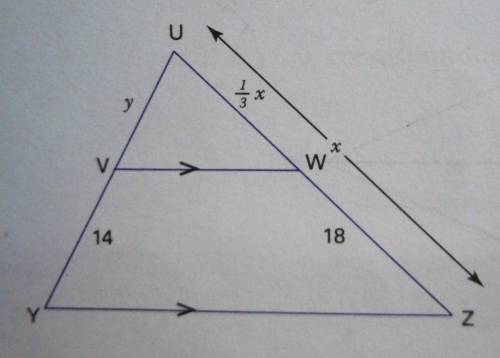 Plzzz help!!!

Fine the lengths of the unknown sides in the similar trianglesAnswer with statement