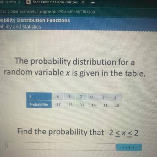 please help me find the probability that negative 2 is less than or equal to x less than or equal t