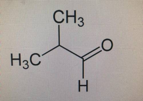 Determine the chemical formula for the molecule shown: