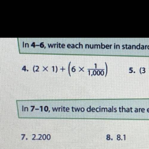 What is this in standard form and can someone help me please the first one plz