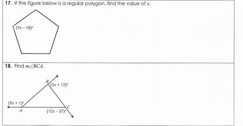 18. Find measure angle BCA ( m BCA )