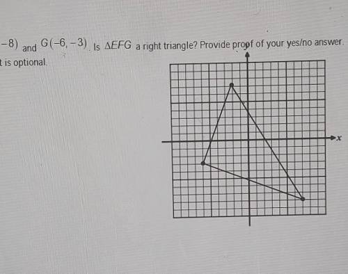 PLEASE HELP, this is overdue and I'm struggling. In triangle EFG, E(-2, 7), F(7, -8) and G(-6, -3).