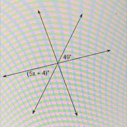 Find the value of x in the picture