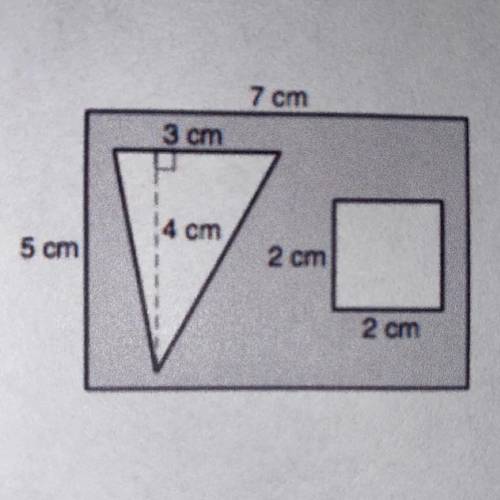 Help 10 pts!

A) Find the probability that a point chosen randomly inside the rectangle will
be in