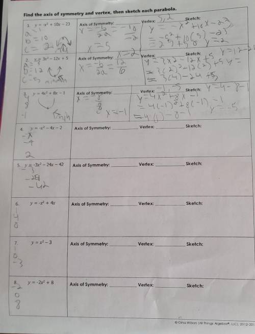 I need help on the rest of this homework​