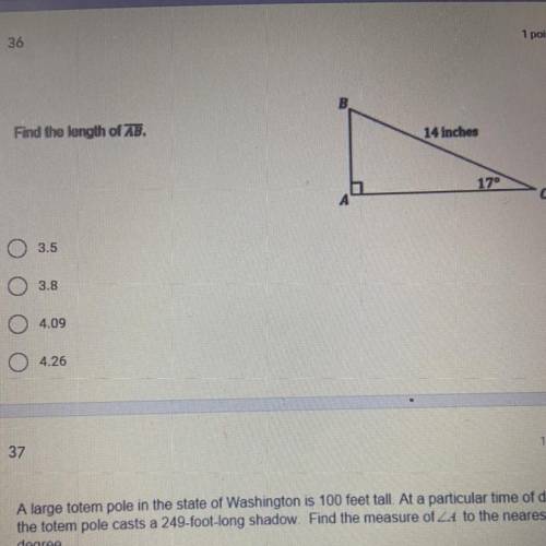 Find the length of AB?