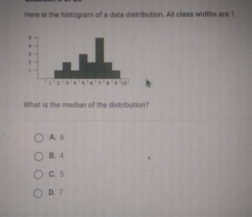 Here is the histogram of a data distribution. All class widths are 1. 3 1 1 2 3 4 5 6 7 8 What is t