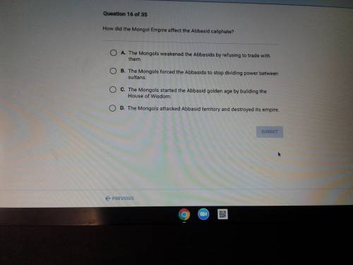Sorry for another quick question I am just nervous for my test but please help me