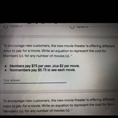 To encourage new customers, the new movie theater is offering different ways to pay for a movie. Wr