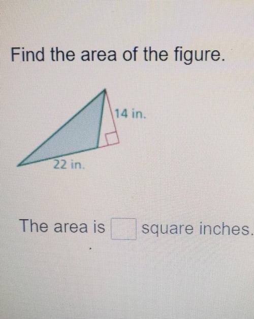 Find the area of the figure. The area is square inches.please help!​