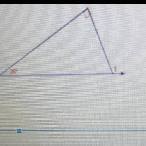 What is the measure of angle of 1?