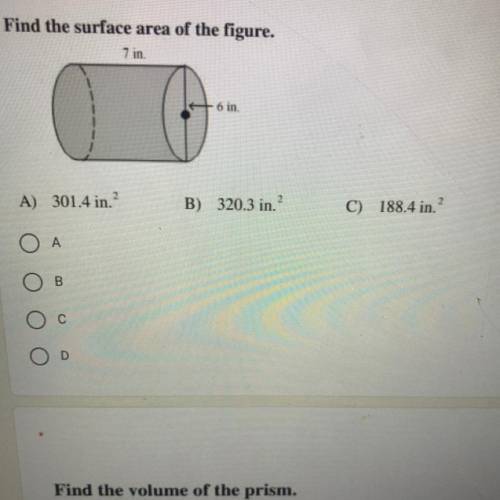 What’s the surface area for this problem :)