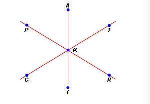Which of the following represents a pair of vertical angles ?
*geometry
