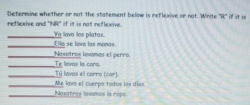 Determine whether or not the statement below is reflexive or not. Write R if it is reflexive and