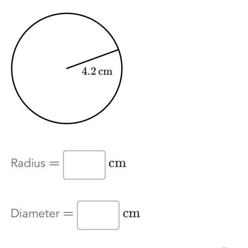 What is the radius and diameter of the following circle