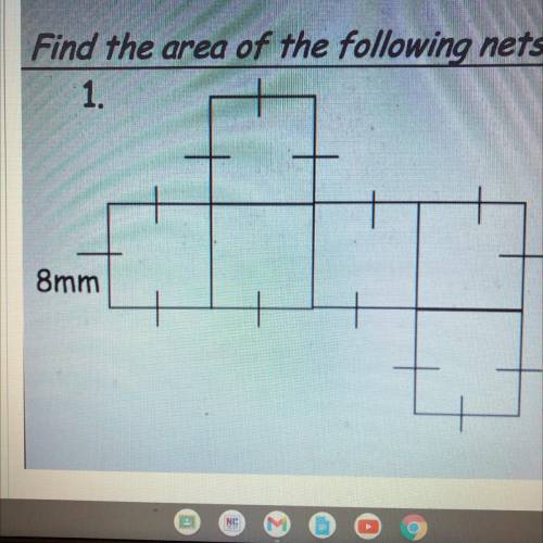 Ay it now at

espark
persevere in a sente
Find the area of the following nets
1.
8mm