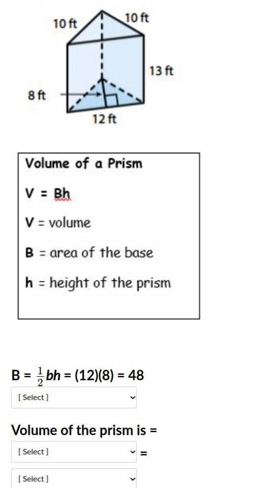 PLEASE HELP 
all you have to do is Find the volume of the triangular prism.