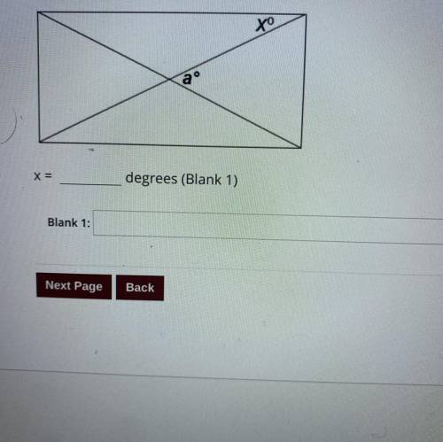 IN THE RECTANGLE BELOW, SOLVE FOR X GIVEN THAT a=51 and ILL BRAINLIEST YOU PLEASE HELP ME