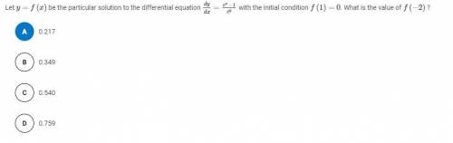 Let y=f(x) be the particular solution to the differential equation dydx=ex−1ey with the initial con