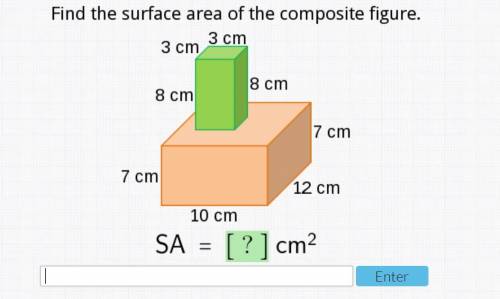 Surface Area of Composite Figure