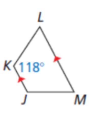 Find angle M and angle J of the isosceles trapezoid