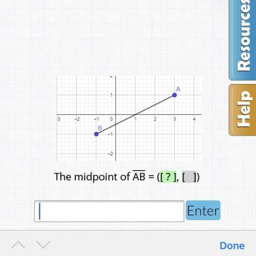 The midpoint of AB = need help?