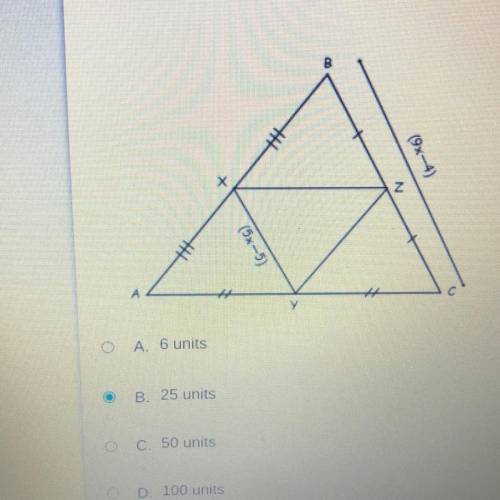 If BC = 93 – 4 and XY = 5x –5, 
what is the length of XY? 
HELLP