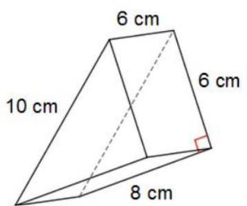 Can someone help me find the volume of this right triangular prism?