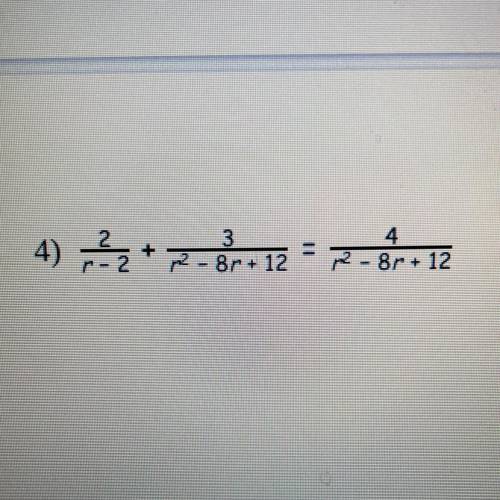 Can someone help me solve this rational equation. Plz don’t link files and show work