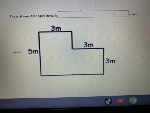 What is the total area of the figure? NO LINKS ONLY ANSWERS