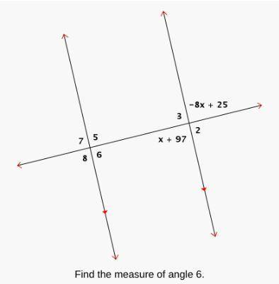 Find the measurement of angle 6