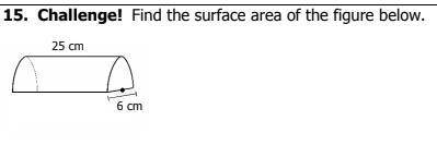 15. Challenge: find the surface area